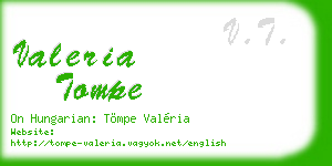 valeria tompe business card